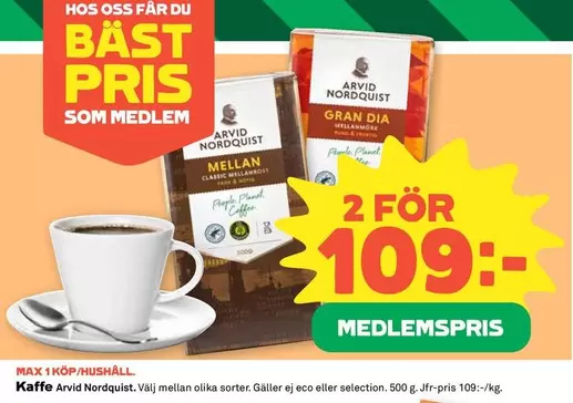 Arvid Nordquist - Kaffe