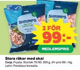 Coop - Stora räkor med skal