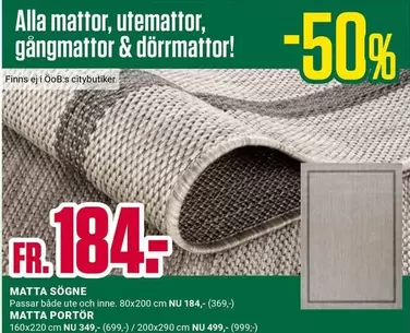 Alla mattor, utemattor, gångmattor & dörrmattor!