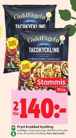 Guldfågeln - TACOCKLING