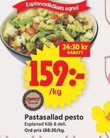 Pastasallad pesto