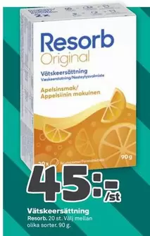 Resorb Original Våtskeersöttning
