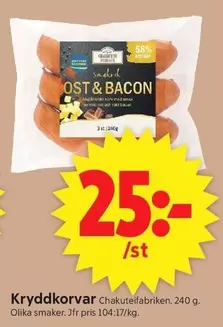 OST & BACON KRYDD KORVAR