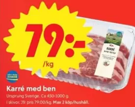 Karré med ben
