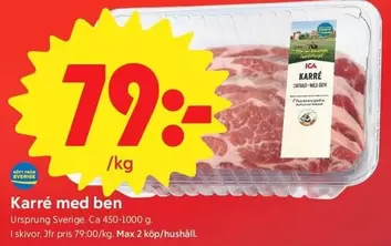Karré med ben