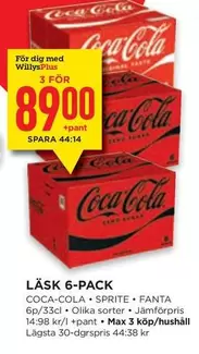 coca-cola - LÄSK 6-PACK