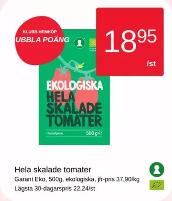 EKO - Hela skalade tomater