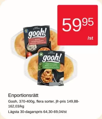 Gooh - Enportionsrätt