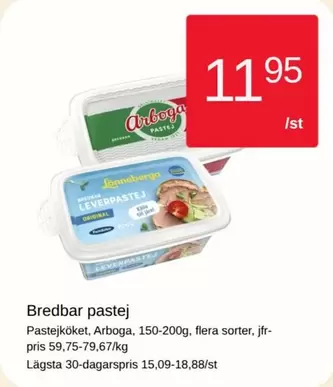 Arboga - Bredbar pastej