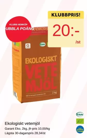 EKO - Ekologiskt vetemjöl