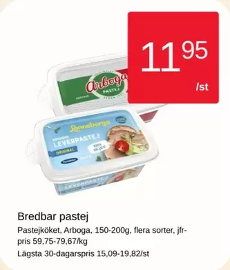 Arboga - Bredbar pastej