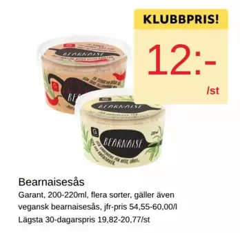 Garant - Bearnaisesås