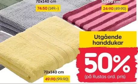 Utgående handdukar