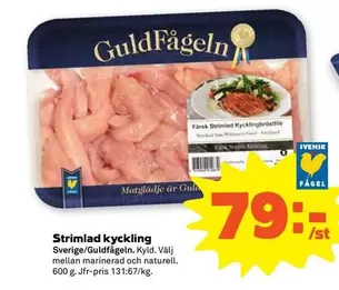 Guldfågeln - Strimlad kyckling