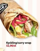Kyckling/curry wrap