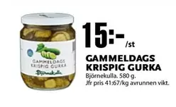 GAMMELDAGS KRISPIG GURKA