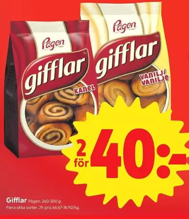 Pågen - Giffar
