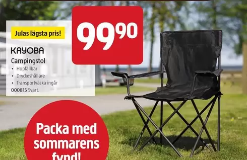Campingstol 000815 Svart