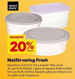 Smart - Matförvaring Fresh