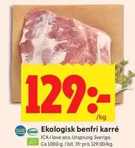 Ekologisk benfri karré