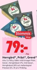 Arla - Herrgård®, Präst®, Grevé®