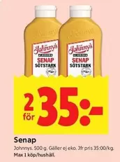 Johnny's - Senap Sötsark