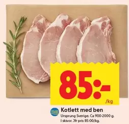 Kotlett med ben