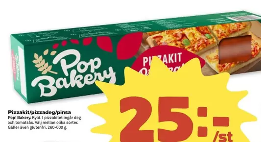 Pop bakery - Pizzakit/pizzadeg/pinsa