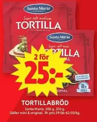 Santa Maria - TORTILLABRÖD