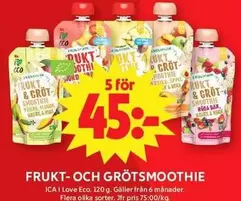 Frukt- och Grötsmoothie