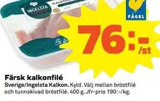 Ingelsta kalkon - Färsk kalkonfilé