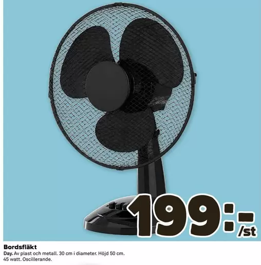 Bordsfläkt