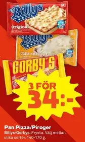 Billys - Pan Pizza/Piroger