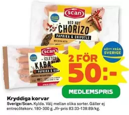 Scan - Kryddiga korvar