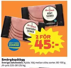 Smörgåspålägg Sverige/Jakobsdals