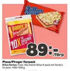 Billys - Pizza/Piroger flerpack 10-pack