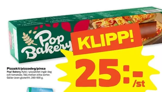 Pop bakery - Pizzakit/pizzadog/pinsa