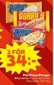 Billys - Pan Pizza/Piroger