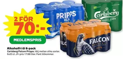 Carlsberg - Alkoholfri öl 6-pack