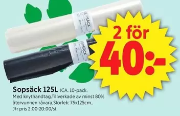 Sopsäck 125L
