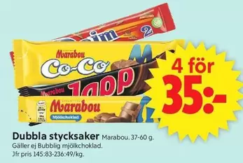marabou - Dubbla stycksaker
