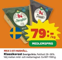 Arla - Klassikerost