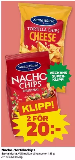 Santa Maria - Nacho-/tortillachips