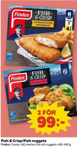 Findus - Fish & Crisp/Fish nuggets