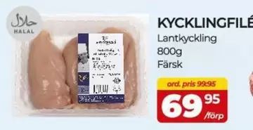KYCKLINGFILÉ Lantkyckling