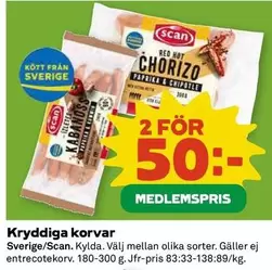 Scan - Kryddiga korvar