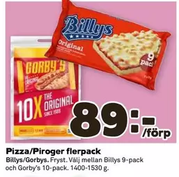Billys - Pizza/Piroger flerpack
