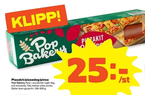 Pop bakery - Pizzakit/pizzadeg/pinsa