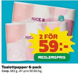 Coop - Toalettpapper 6-pack