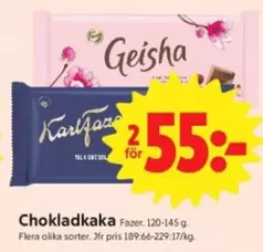 geisha - Chokladkaka